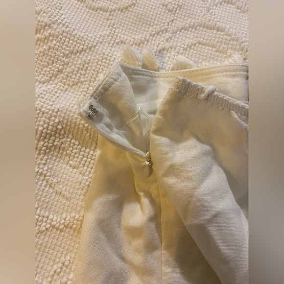 White Fringe Top and Skirt Set - Picture 5 of 10